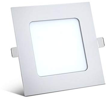 Braytron 10x 6W LED Panel 120 x 120mm Einbaustrahler Spot Einbauleuchte Kaltweiß 350 Lumen Deckenleuchte Eckig