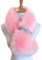 ihreesy Damen Faux Fuchs Pelzkragen Wrap,100CM Kunstpelz Schal Wrap Schal Winter Warm Fellkragen Halten Komfortable Pelzschal Abnehmbare Halswärmer für Jacken Wintermantel Kapuze,Rosa