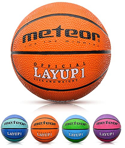 Meteor Layup Mini Basketball für Kinder - Ideal für 4-8 Jährige, Weich und Griffig für Ausbildung
