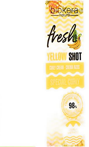 SALERM Curly Cream Yellow Shot - Curly Cream Yellow Shot - 300 ml - Biokera Fresh - Definierte Locken - tiefe Feuchtigkeit des Haares - Entfernt Kräuselungen - Ohne Sulfate und Parabene