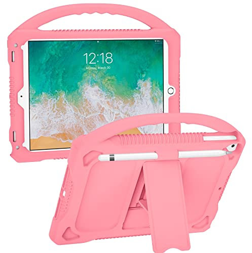 Funda de Silicona Premium para iPad 9.7 2018/2017/Air 2/Air 1, iPad 6th 5th Generation Funda para niños, JOGUIIA Funda Protectora con asa para Apple iPad 9.7 Pulgadas/Modelo Air 1,2