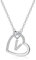 LIHELEI Damen Halskette Herz Buchstabe 925 Silber Kette Damen Personalisiere Kette, Geburtstags und Weihnachten Geschenk Für Frauen Mädchen Mama Freundin - V