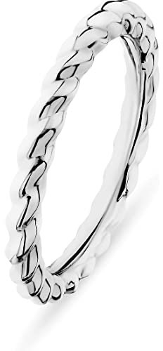 ESPRIT Damen-Damenring 925er Silber 54 Silber 32023021