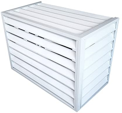Außenzaun-Abdeckung für Klimaanlagen – Diebstahlsichere, robuste Aluminium-AC-Abdeckung für Außenkondensator – freistehendes Gehäuse zum Abdecken von Müll oder Klimaanlagen im Freien – Gartenschuppe