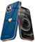 Teageo for iPhone 12 Case Cute Heart Pattern for Women Girls Slim Luxury Bling Plating Soft TPU Anti-Scratch Shockproof Bumper Phone Case for iPhone 12, Royal Blue