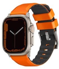 UNIQ Linus Airosofy Silikon-Armband für Apple Watch, 49/45/44/42 mm, Volt, Orange
