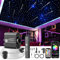 SUNKENET 16W Meteor Twinkle Sternenhimmel Auto, 400pcs of (0.75+1.0+1.5mm)*3m Sternenhimmel Glasfaser mit Shooting Star Light Kit RGBW Bluetooth-APP/Fernbedienung Led Glasfaser Licht für Auto/Decke