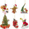 MEZHEN Grinch Decoraciones de Navidad Adorno Colgante de Grinch Adornos de Navidad para Colgar para Árbol de Navidad para Fiestas de Vacaciones en El Hogar Regalo 5 Piezas