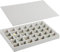 Neateam Schmuck Organizer Schublade Schmucktablett Groß Ohrringe Organizer Schmuck Box Jewellery PU Schmuckaufbewahrung Schmucktablett mit Deckel Aufbewahrung Ohrringe Schmuckkästchen Damen Grau