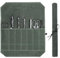 sdhiiolp Chefs Knife Roll Bag, Kitchen Knife Set, 7 Slots Knife Cutlery Tool Roll Case Bag, Waxed Canvas Knife Bag for Camping Hold Home Kitchen Knife Tools Up