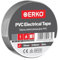 ERKO Cinta aislante Gris PVC 19mm x 20m Reparación de conductos eléctricos, Alta flexibilidad con fuerte adhesión, Resistente a productos químicos, Cloruro de Polivinilo