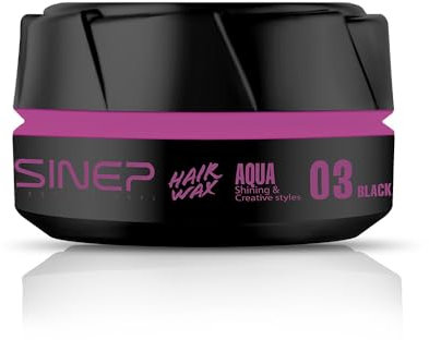 SINEP Aqua Haar Wax 3 – Premium-Stylingwachs 150g für Alle Haartypen, Parabenfrei, Leichte Haltekraft, Natürlicher Glanz, Geeignet für Trockenes & Feuchtes Haar