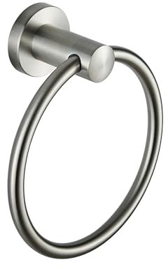BGL Handtuchring Gebürstet, 304 Edelstahl Handtuchhalter Ring, Handtuchring zur Wandmontage für Badezimmer