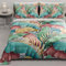 PETTI Artigiani Italiani - Copriletto Matrimoniale Estivo 260x270cm 100 g/m² Double Face, Trapuntino Matrimoniale Primaverile, Trapunta Leggera, Tropical Multicolor, 100% Made in Italy