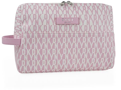 DKNY - Kulturbeutel Reise Damen Herren Wasserdicht Groß Hängend mit Fächern Waschtasche Organisator für Kosmetik und Hygieneartikel, Fuchsia