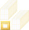 120PCS White Sticky Labels, 4x3 in Large Plain Stickers for Storage Boxes, Shipping & Packing Labels