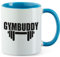 Huuraa Becher Gymbuddy Hantel Geschenk 330ml Blau Gymbuddy Geschenkidee