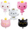 DazzJoy 5 palloncini a forma di gatto, decorazione per compleanno, gatto, per bambini, decorazione per bambini, per bambini, per baby shower, matrimoni, temi e gatti