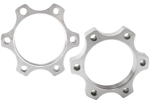 AYVRUOP Adattatore Per Mozzo Bici 44 mm,2 pezzi Adattatore Per Rotore 6 Bulloni Mozzo Bici Disco Adattatore Freno Centrale Mozzi Filettati a Ruota Libera Per Bici Adattatore