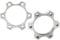 AYVRUOP Adattatore Per Mozzo Bici 44 mm,2 pezzi Adattatore Per Rotore 6 Bulloni Mozzo Bici Disco Adattatore Freno Centrale Mozzi Filettati a Ruota Libera Per Bici Adattatore