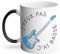 Mug Thermo-réactif Tasse Magique - J'Peux Pas J'ai Basse Electrique Guitare Rock Blues - 325 ml