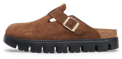 BIRKENSTOCK Scarpa Donna Sabot Boston Pap Chunky in Suede warm Sand D25BI01 1026176
