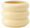 F Fityle Vase en Céramique pour Plantes, Rangement Créatif, Pot de Fleurs pour Intérieur et Extérieur, Jaune