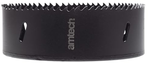 Amtech - 127mm Hole Saw, M35 High-Speed Steel Metal Hole Saw with 39mm Cutting Depth for Wood, Plastic, Metal Sheets, and More, Durable and Heat-Resistant, 4-6 Teeth Per Inch