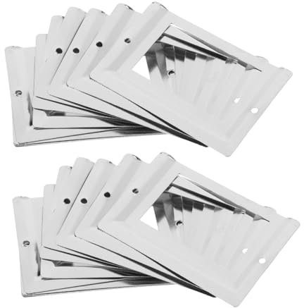 DIYEAH Silberne Metall Etikettenhalter FüR Schubladen Vintage Kartenrahmen FüR Aufbewahrungsboxen Und BüCherschräNke Einfache Installation Und Langlebig