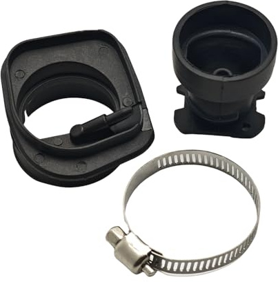 RUURUU Kit collecteur d'admission pour tronçonneuses Husqvarna 340/345/350/353/346XP - OEM 503 86 63-01/537251302 Remplacement (botte+manchon+pince)