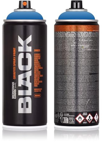 Sprühdose Montana BLACK-POWER 400 ml - Graffiti Paint - hochdeckende Mattfarben - zuverlässig - high-pressure - (P5000 Power Blue)