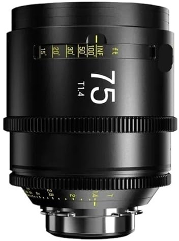 DZOFilm Arles 25mm 35mm 50mm 75mm 100mm T1.4 Large Aperture Prime Cine Lens Kit FF VV ARRI PL Mount Camera Lenses(75mm)