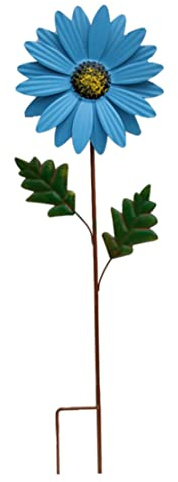 Pesoncarl Wind Spinners, Sunflower Windmill Pinwheels Flower Decorative Wind Spinners Garden Ornaments Outdoor Garden Party Blue