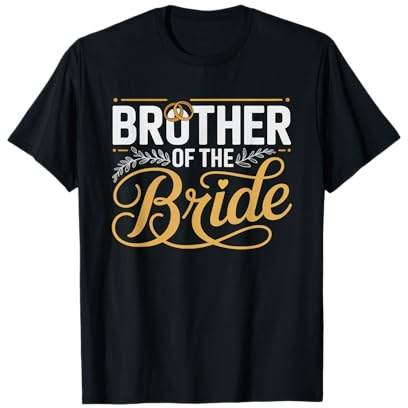 Bruder Der Braut Bow Tie Rings Hochzeit T-Shirt
