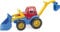 Dantoy - Kinder Traktor - Traktor mit Frontlader und Bagger - Für Kinder ab 2 Jahren - Hergestellt in Dänemark