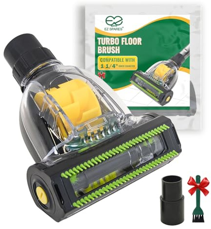 EZ SPARES Mini Spazzola Turbo per Pavimenti, Spazzola per Pulire Gli Acari, Strumento per Pulire Le Fessure per aspirapolvere Universale da 32 mm, Compatibile con la Maggior Parte delle Marche di