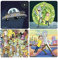 Rick and Morty - Untersetzer 4er Set - Serien Icons