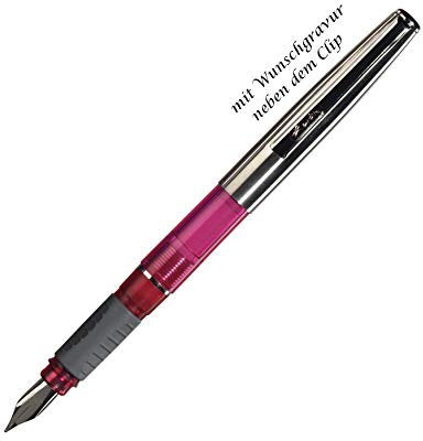 Herlitz Füllhalter mit Gravur Tornado / Füller / Farbe: pink
