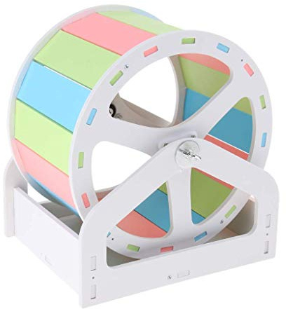 Tubayia Kunststoff Hamsterrad Laufrad Kleintiere Spielzeug für Hamster, Mäuse, Rennmäuse (Bunt)
