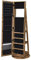 SONGMICS Schmuckschrank, Spiegelschrank, mit Ganzkörperspiegel, um 360° drehbar, Schmuckaufbewahrung, abschließbar, mit Schlüsseln, Schlafzimmer, Geschenkidee, vintagebraun JJC062K01