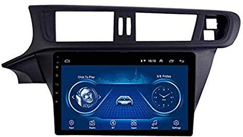 Auto GPS Navigation Video Player, Straßennavigation Multimedia Auto Stereo Radio Double Din mit Bluetooth Android, 9-Zoll-Touchscreen, für Citroen C3-XR