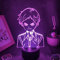 Manga das versprochene Neverland Figur Norman 3D Lampen RGB Nachtlicht Neon USB Bunte Schlafzimmer Tischdekoration Atmosphäre Licht-16 Farbe mit Fernbedienung
