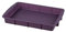 Tradineur - Fuente para horno rectangular de silicona, bandeja para horno, color violeta, 4 x 32.5 x 23 cm