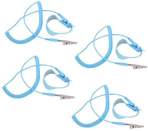 YWBL-WH Anti-Statik-Armband ESD-Handschlaufe Anti-Statik-Armband Erdungsarmband PU-Handschlaufe 10pcs P7 Kupferdraht Bananenstecker, Handwerkzeuge & Zubehör