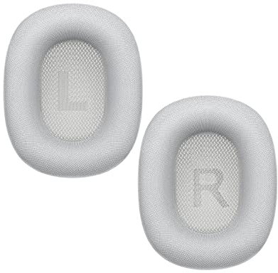 JEUOCOU Compatible for AirPods Max Ear Pads, Replacement Ear Cushions Cover Repair Parts for AirPods Max Wireless Headphones with Magnet (Silver)