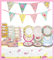Talking Tables Floral Geschirr-Set & Vintage Nachmittagsteeparty Dekorationen für 12 Gäste, Pappteller und Servietten, Teetassen, Wimpelkette Flaggen, Tischdecke für Geburtstag, Muttertag, Bridgerton