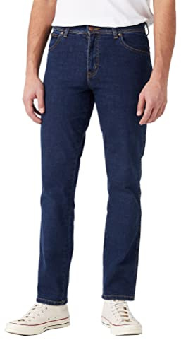 Wrangler Herren Jeans Texas Slim - Blau - Silkway W29-W50 Stretch Baumwolle