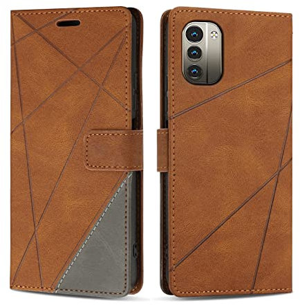 SONWO Etui Coque pour Nokia G11 / Nokia G21, Protection Housse en Cuir PU Portefeuille Livre pour Nokia G11 / Nokia G21, Emplacements Cartes, Marron