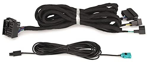 erisin BZ6M Verlängerungskabel für Mercedes W211 W463 W219 W215 W220 E/G/CL/CLS/S Klasse Autoradio (inkl. Fakra Radio-Verlängerungskabel), Länge: 6m, Anschlussstecker: 40pin Quadlock-Anschluss