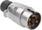 Qiping Enchufe Remolque metálico 7 Pines Conector 7 Polos Impermeable 12 V 24 V Universal - fundición de Aluminio